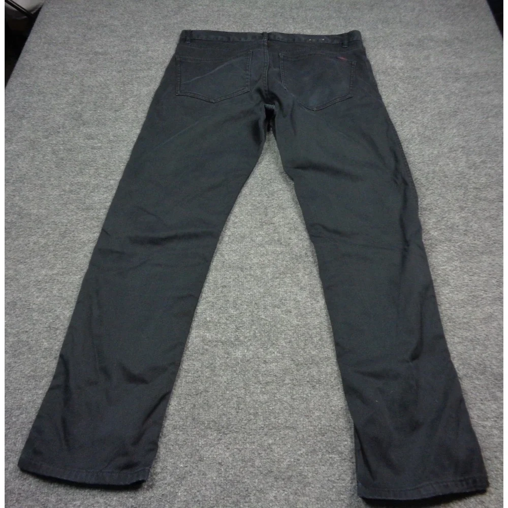 Faherty Stretch Terry Pants Mens 32x30 Washed Blue Slim Straight 5 Pocket